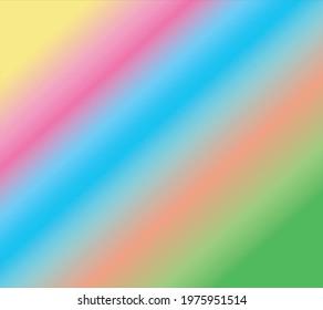 Abstract Blurred ranbow background. Soft colorful gradient backdrop. Vector illustration for your graphic design, banner, poster 