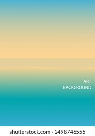 Abstract blurred sea background. Vector illustration. Colorful gradient.