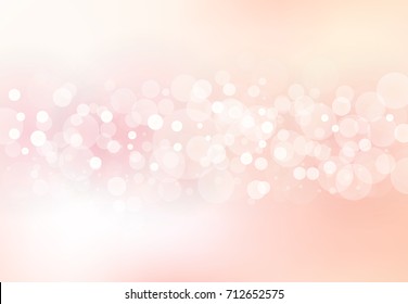 Abstract blurred soft focus bokeh bright pink color background concept  copy space  Vector illustration