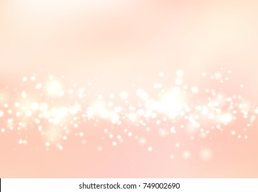Abstract blurred soft focus bokeh of bright pink color background concept, copy space, Vector illustration