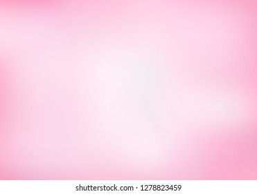 Abstract blurred soft focus bright pink color background. Valentines day card, Wedding card. Vector illustration