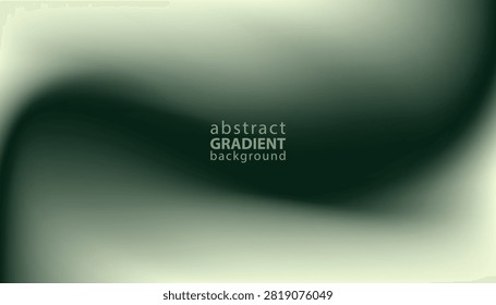 Abstract blurred soft mesh gradient background in dark green and milky beige tones
