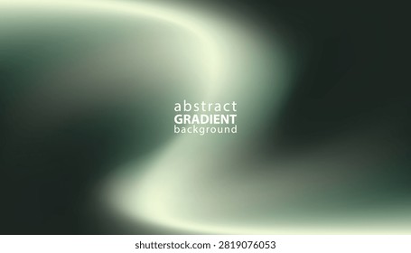 Abstract blurred soft mesh gradient background in dark green and milky beige tones