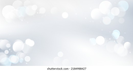 Abstract blurred soft white background with luxurious shimmer. For decorating various festive parties, white bokeh, abstract background.