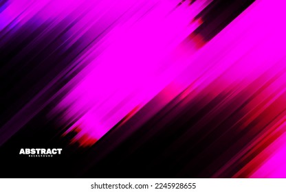 Abstract blurred speed magenta and black color background vector