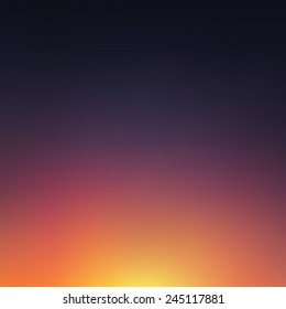 Abstract blurred sunset background  Vector