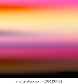 Abstract blurred surface resembling an alien sky. Vector illustration of a liquid color background with diffusion gradients. Multicolored wavy wallpaper.
