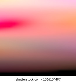 Abstract blurred surface resembling an alien sky. Vector illustration of a liquid color background with diffusion gradients. Multicolored wavy wallpaper.