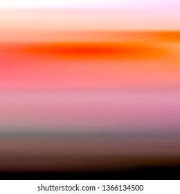 Abstract blurred surface resembling an alien sky. Vector illustration of a liquid color background with diffusion gradients. Multicolored wavy wallpaper.