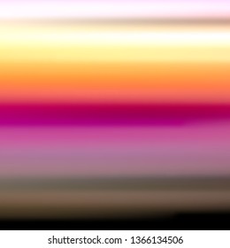 Abstract blurred surface resembling an alien sky. Vector illustration of a liquid color background with diffusion gradients. Multicolored wavy wallpaper.