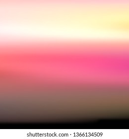 Abstract blurred surface resembling an alien sky. Vector illustration of a liquid color background with diffusion gradients. Multicolored wavy wallpaper.