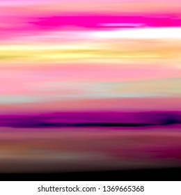 Abstract blurred surface resembling an alien sky. Vector illustration of a liquid color background with diffusion gradients. Multicolored wavy wallpaper.