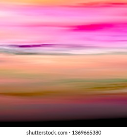 Abstract blurred surface resembling an alien sky. Vector illustration of a liquid color background with diffusion gradients. Multicolored wavy wallpaper.