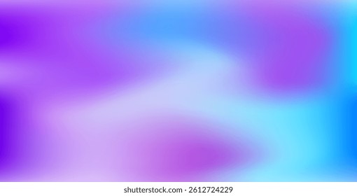 Abstract blurred teal, purple, and blue background with soft gradient light. Vector design ideal for banners, posters, and graphic layouts.