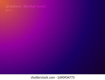 Abstract blurred trendy bright gradient vibrant color background. You can use for cover brochure, poster, backdrop, wallpaper, flyer, banner web, etc. Vector illustration
