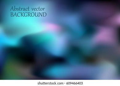 Abstract blurred vector background. Gradient color mesh wallpaper for web project