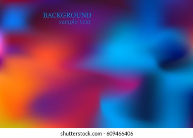Abstract blurred vector background. Gradient color mesh wallpaper for web project
