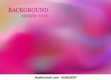 Abstract blurred vector background. Gradient color mesh wallpaper for web project