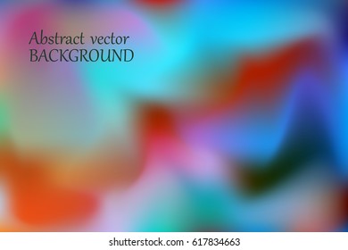 Abstract blurred vector background. Gradient color mesh wallpaper for web project