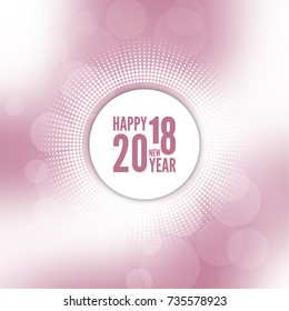 Abstract blurred vector background. Happy New Year 2018 theme. 