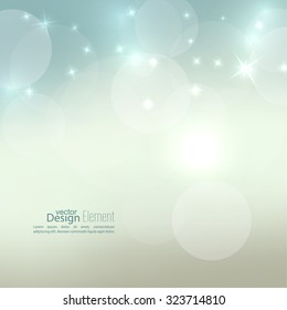 Abstract blurred vector background with sparkle stars. 