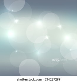 Abstract blurred vector background with sparkle stars. 