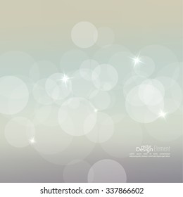 Abstract blurred vector background with sparkle stars. 