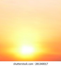 Abstract blurred vector background  Sunset 
