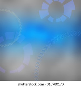 Abstract blurred vector in the color