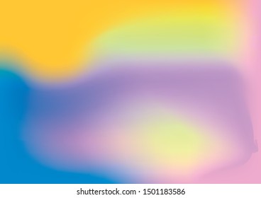 Abstract blurred vector gradient background. Colorful template for wallpaper, banner, flyer. Easy editable, empty copy space for text logo and design