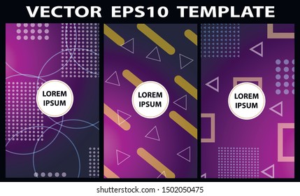 Abstract blurred vector gradient background. Colorful template for wallpaper, banner, flyer. Easy editable, empty copy space for text logo and design
