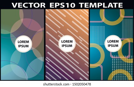 Abstract blurred vector gradient background. Colorful template for wallpaper, banner, flyer. Easy editable, empty copy space for text logo and design
