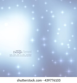 Abstract blurred vector subtle background with  glare sparkle stars. 