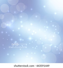 Abstract blurred vector subtle background with  glare sparkle stars. 