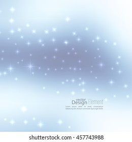 Abstract blurred vector subtle background with  glare sparkle stars. 