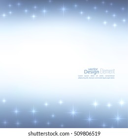 Abstract blurred vector subtle background with  glare sparkle stars. 