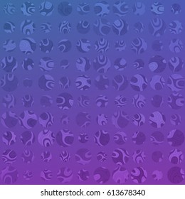 Abstract blurred violet background with chaotic circular elements. Vector illustration of EPS10