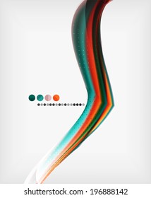 Abstract Blurred Waves In The Air - Business Brochure Template