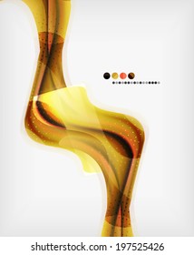 Abstract Blurred Waves In The Air - Business Brochure Template