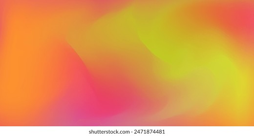 Abstract blurred yellow, red, orange gradient background bright colors. For soft banner template. Vector illustration. Idea for your business.