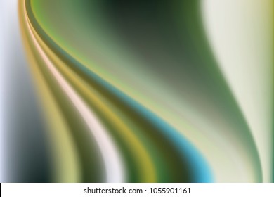Abstract blurry background in green tones made of soft waves of color.