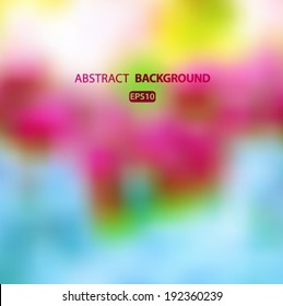 Abstract blurry background purple, pink, yellow. Vector EPS 10 illustration.
