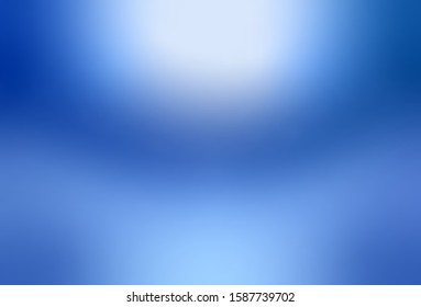 Abstract blurry blue gradient used for background and display your product.