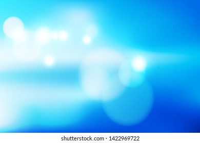 Abstract blurry bokeh blue background