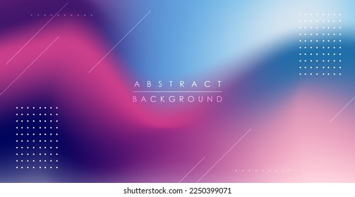 abstract blurry fluid vector background of polar lights. Holographic shiny colors, blue, pink, and purple. eps10 vector