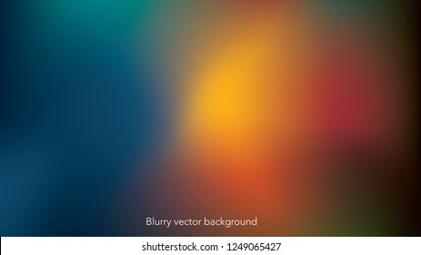 abstract blurry gradient mesh background in bright rainbow colors, colorful smooth template, editable and layered