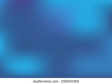 Abstract blurry gradient mesh background. Blue smooth banner template