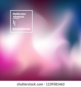 Abstract Blurry Gradient Mesh Colorful Background 