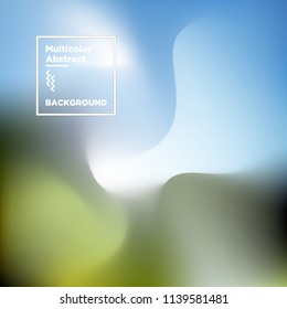 Abstract Blurry Gradient Mesh Colorful Background 