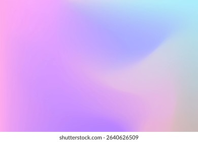 Abstract blurry gradient in pastel shades of pink, blue, and purple. Suitable for backgrounds, modern designs, and creative visuals